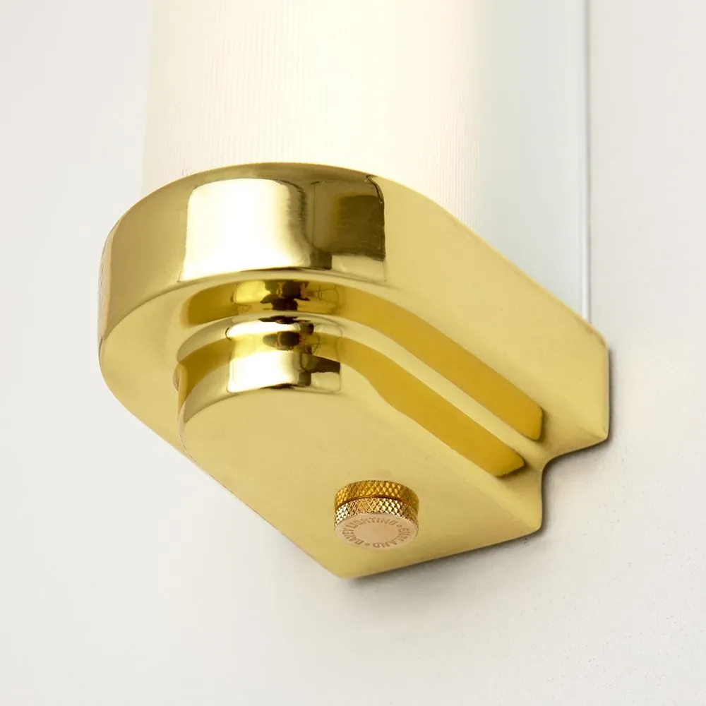 40cm LED Wall Light with Diffuser - Brass