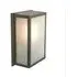 Box Medium Wall Light - Frosted, Brass
