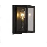 Box Small Wall Light - Clear, Brass
