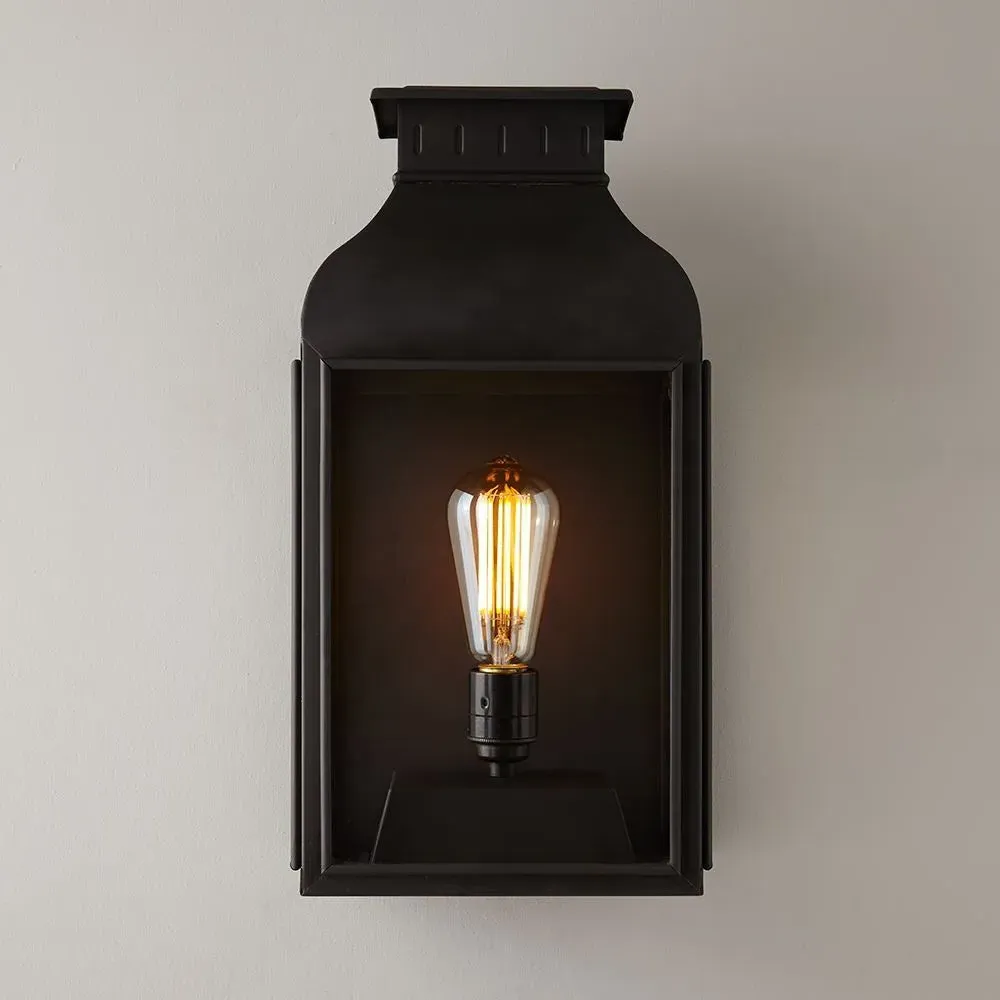 Box Wall Light IP44 Rated - Brass, Glass image