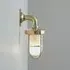 Compact Wall Light with Glass - Brass, Metal
