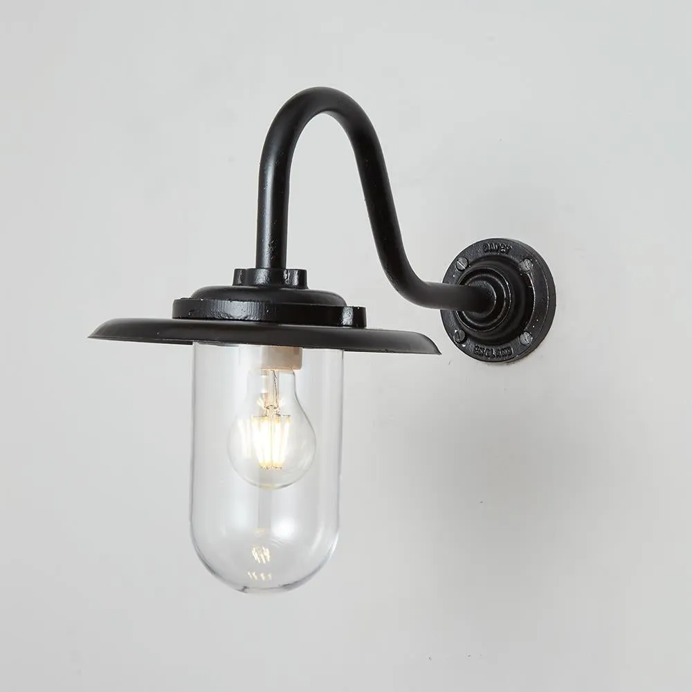 Corner Bracket Light 100W - Clear Glass