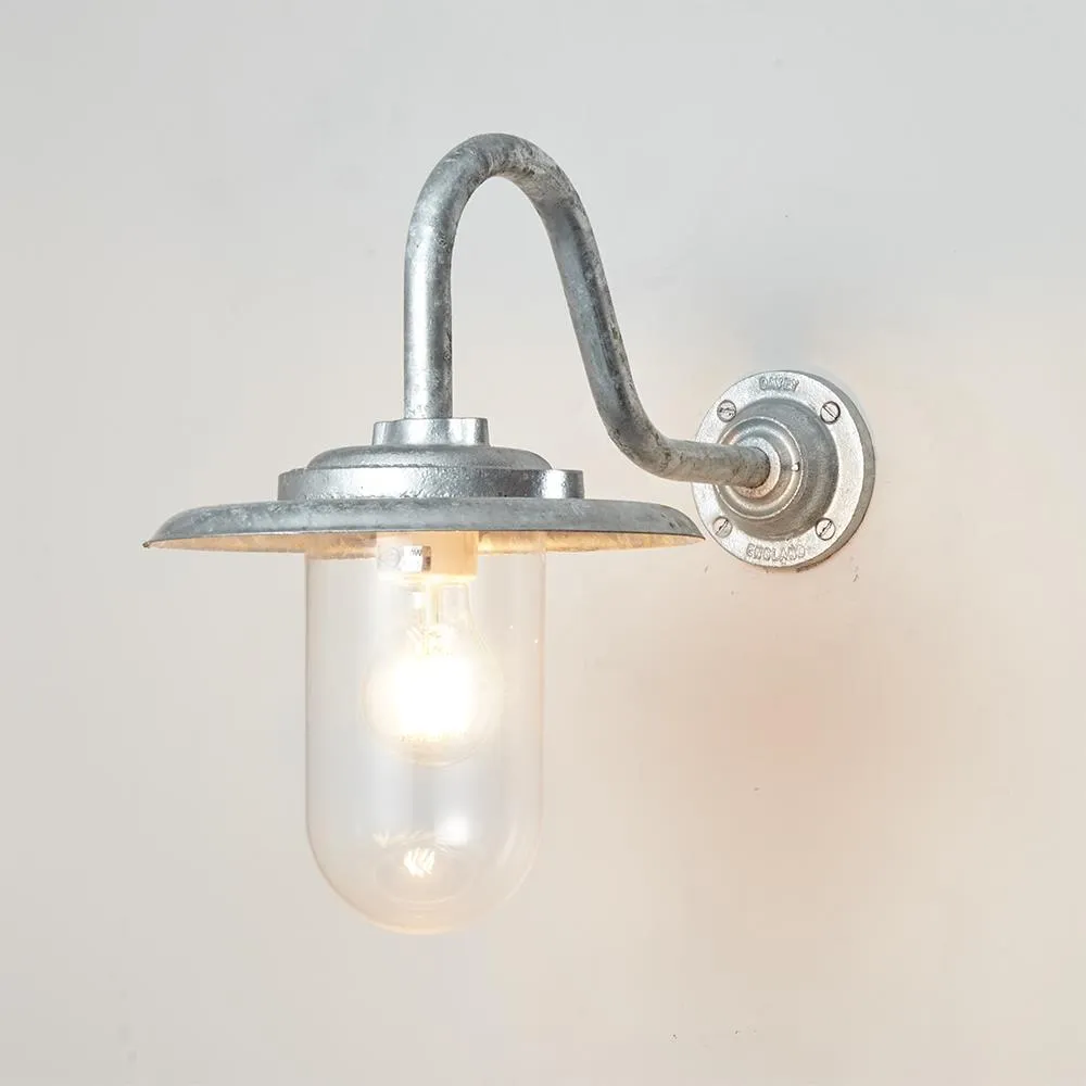 Corner Bracket Light 100W - Clear Glass