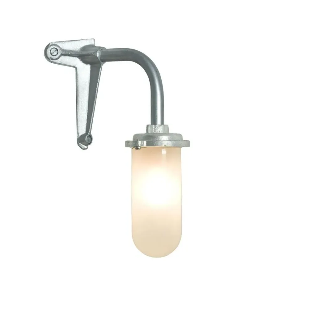 Corner Fork Wall Light - Galvanised, Metal