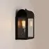 Domed Box Wall Light - Clear Glass, Brass