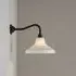 Glass School Wall Light - Anthracite, Brass