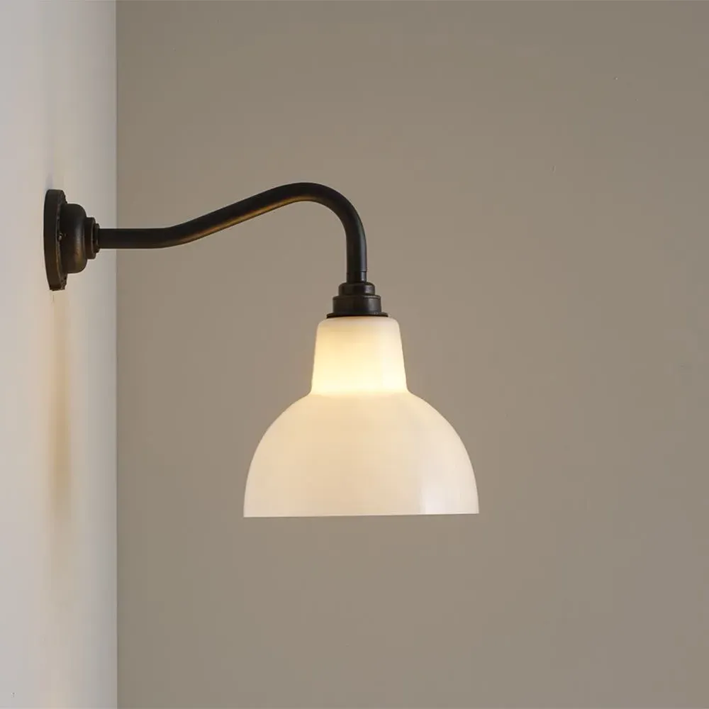 Glass Wall Light - Anthracite, Brass