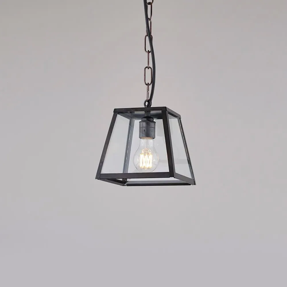 Large Pendant Light Industrial - Clear Glass