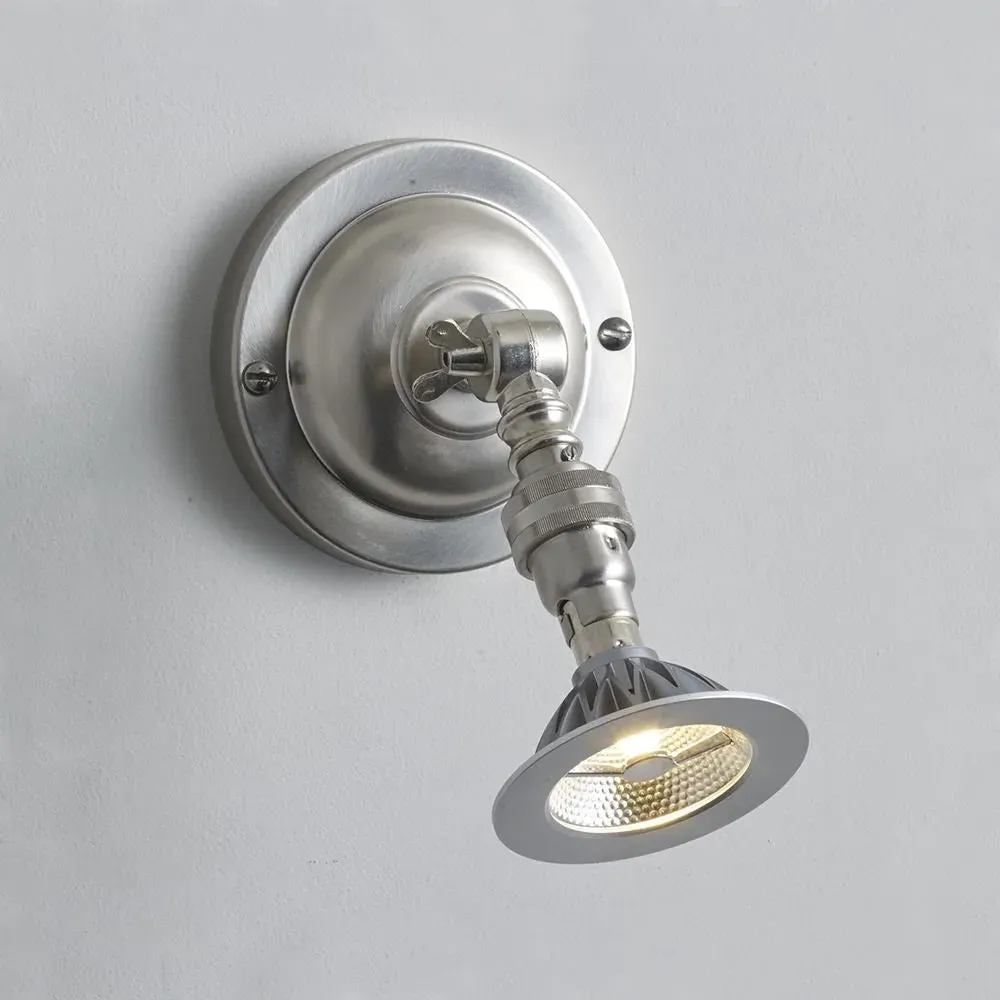 LED Spotlight with Driver - Nickel, Metal