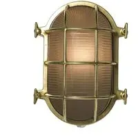 Medium Oval Bulkhead Light - Polished Brass
