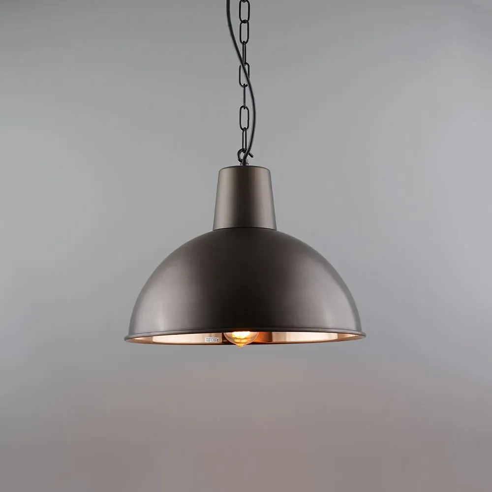 Medium Pendant Light Industrial - Brass, Metal image