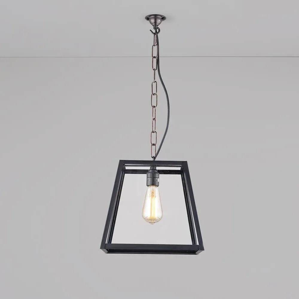 Medium Pendant Light Industrial - Clear Glass
