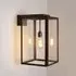 Medium Wall Light with Glass Panels - Brass