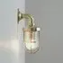 Miniature Ship's Well Glass Wall Light - Polished Brass