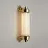 Offset Wall Light with Glass Rods - Brass