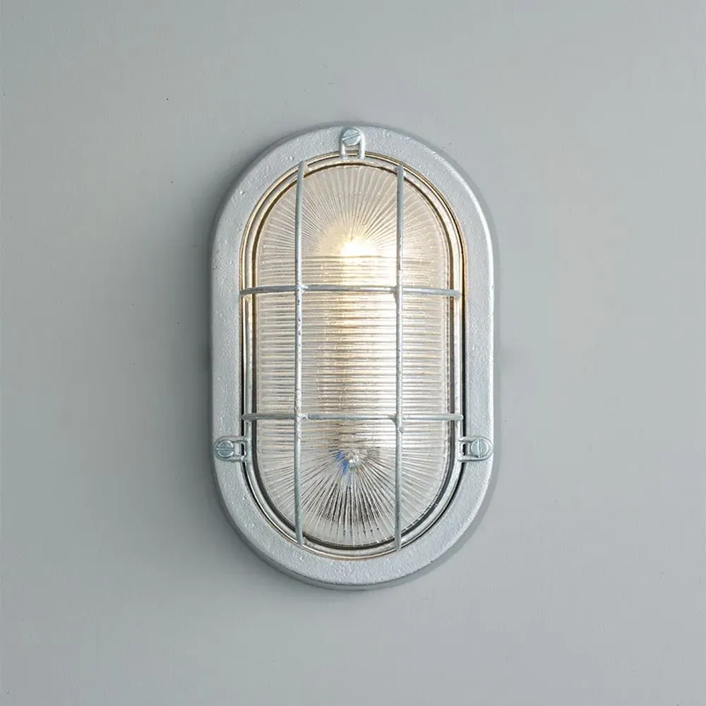 Oval Bulkhead Light - Aluminium, Cast Metal