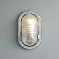 Oval Bulkhead Light - Aluminium, Cast Metal
