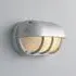 Oval Wall Light with Eyelid - Aluminium