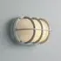 Oval Wall Light with Guard - Aluminium
