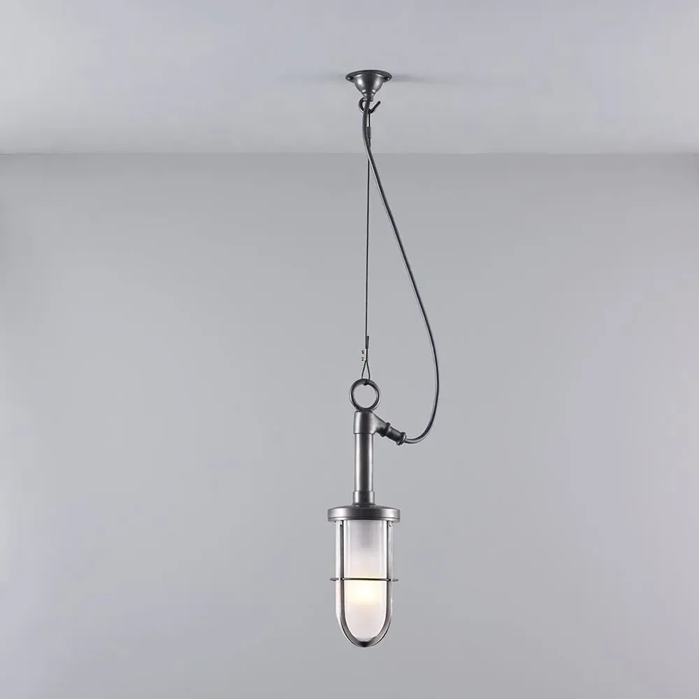 Pendant Light with Reflector - Frosted Glass