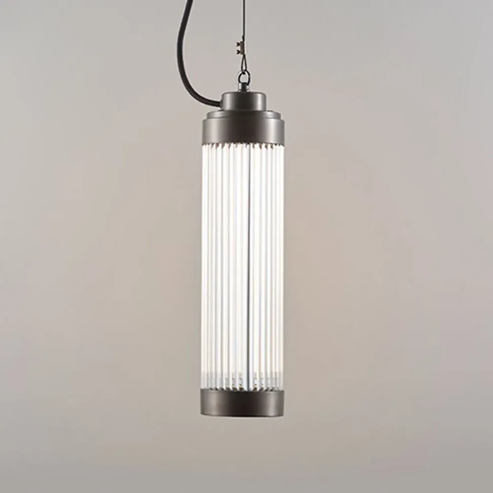 Pillar Pendant Light - Brass, Glass