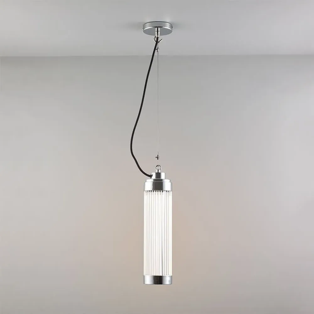 Pillar Pendant Light - Brass, Glass