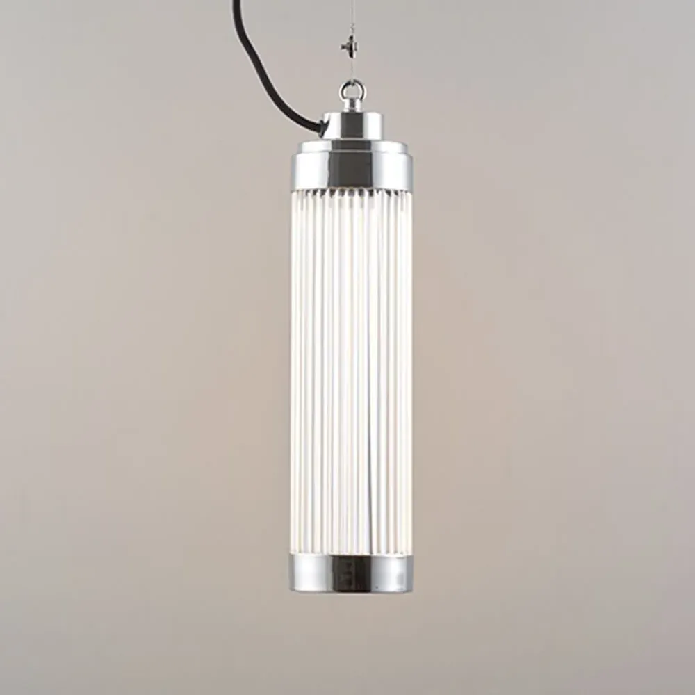 Pillar Pendant Light - Chrome, Glass