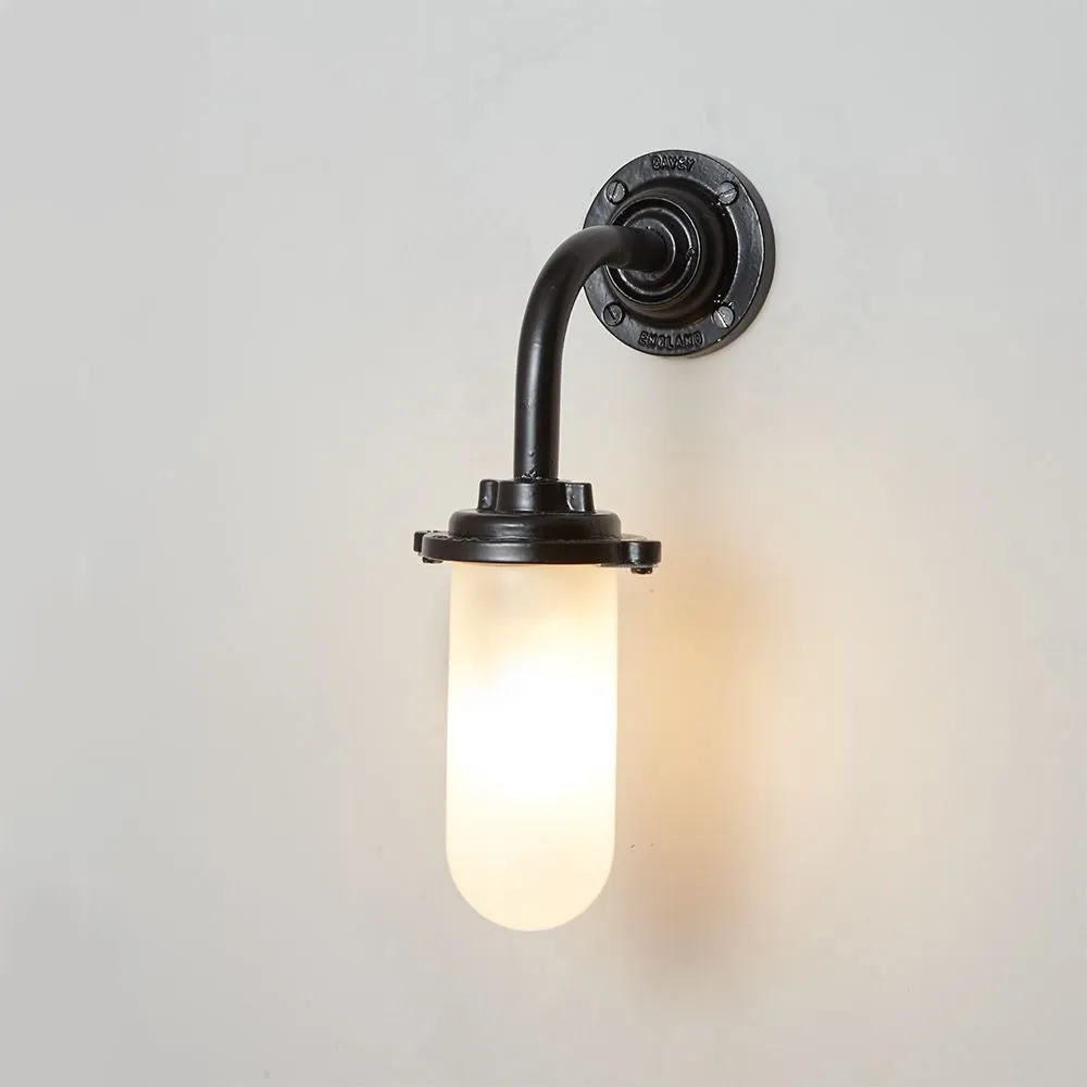 Round Bracket Wall Light - Black, Metal