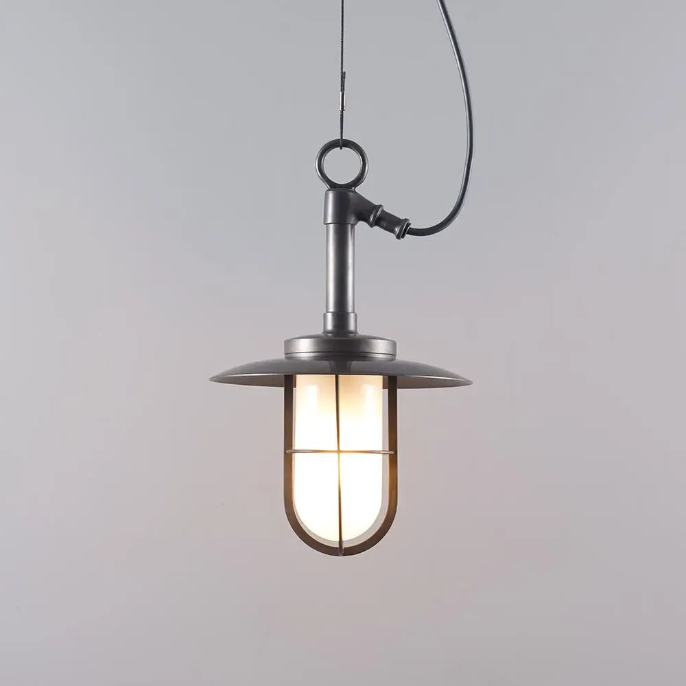 Ship's Well Glass Pendant Light - Clear Glass