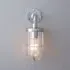 Ship's Well Glass Wall Light - Polished Chrome, Clear Glass
