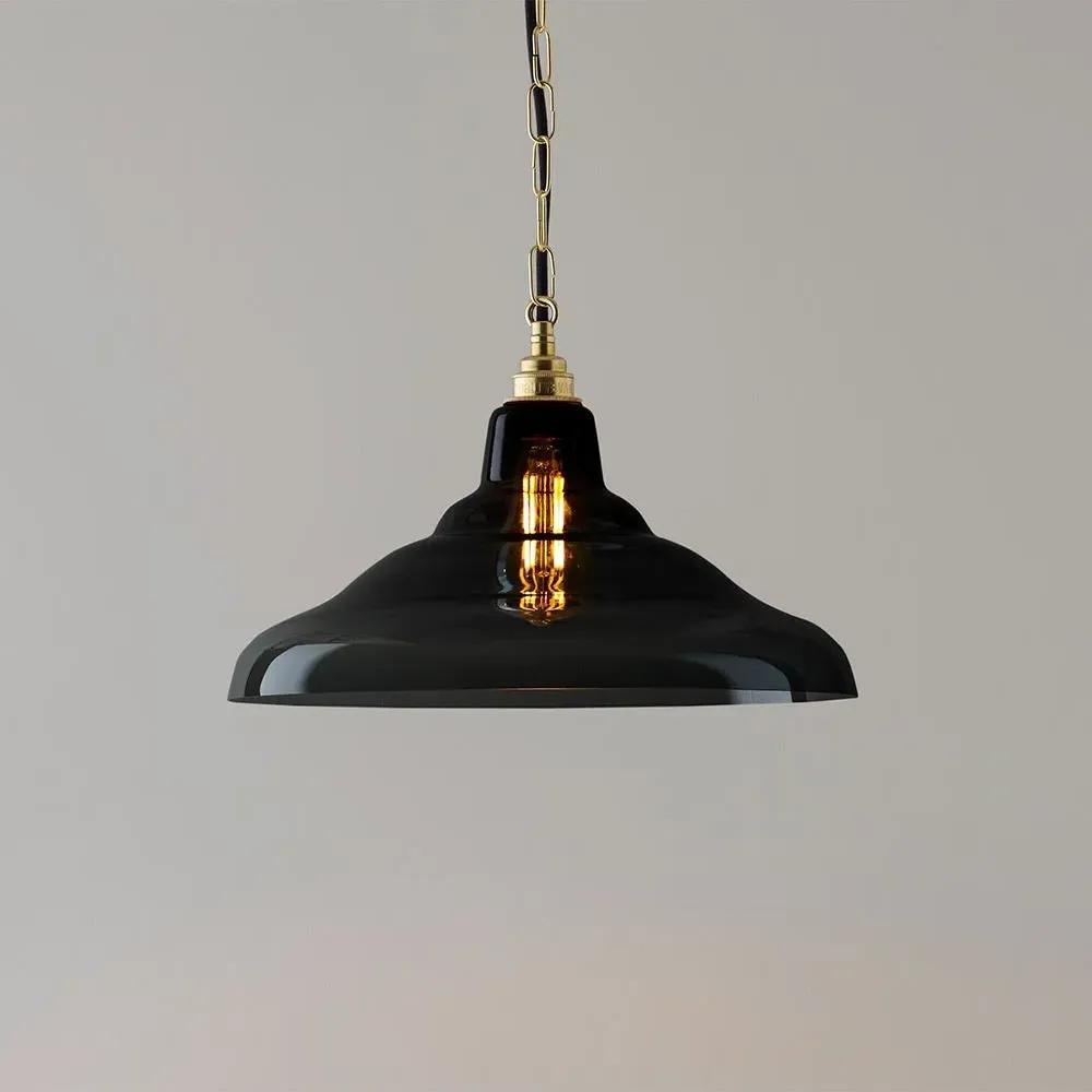 Size 2 Pendant Light - Anthracite, Glass