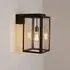 Small Wall Light with Glass Panels - Brass