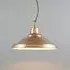 Spun Pendant Light with Chain - Copper, Metal