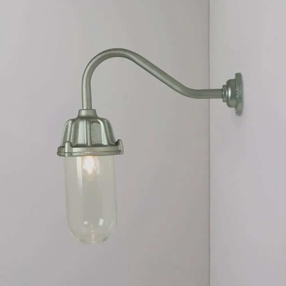 Wall Light with Swan Neck - Black, Aluminium