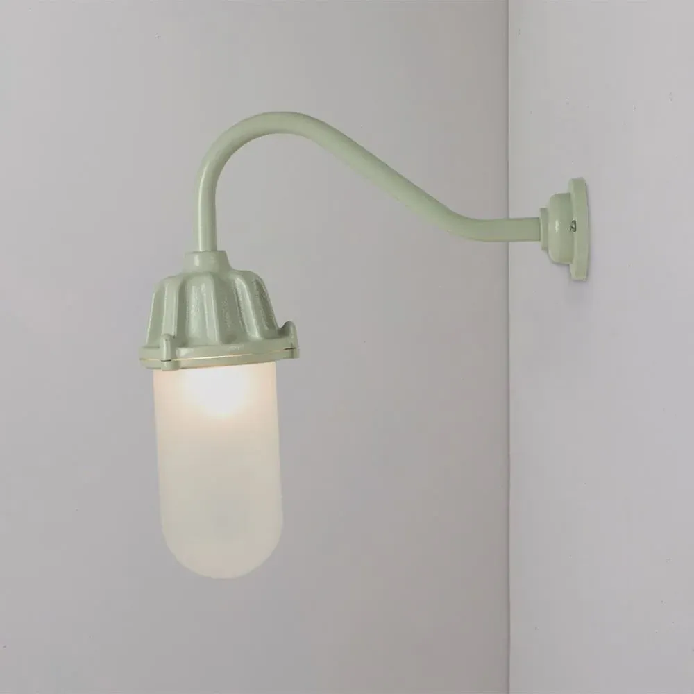 Wall Light with Swan Neck - Putty Grey, Aluminium