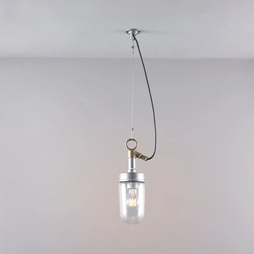 Well Glass Pendant Light - Clear Glass