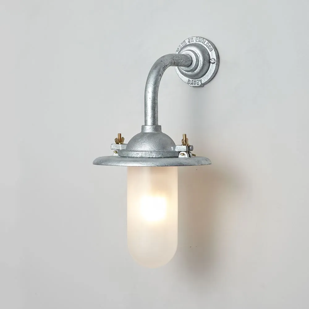 Wing-nut Well Glass Light - Gunmetal, Frosted Glass