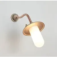 Wing-nut Well Glass Light - Gunmetal, Frosted Glass