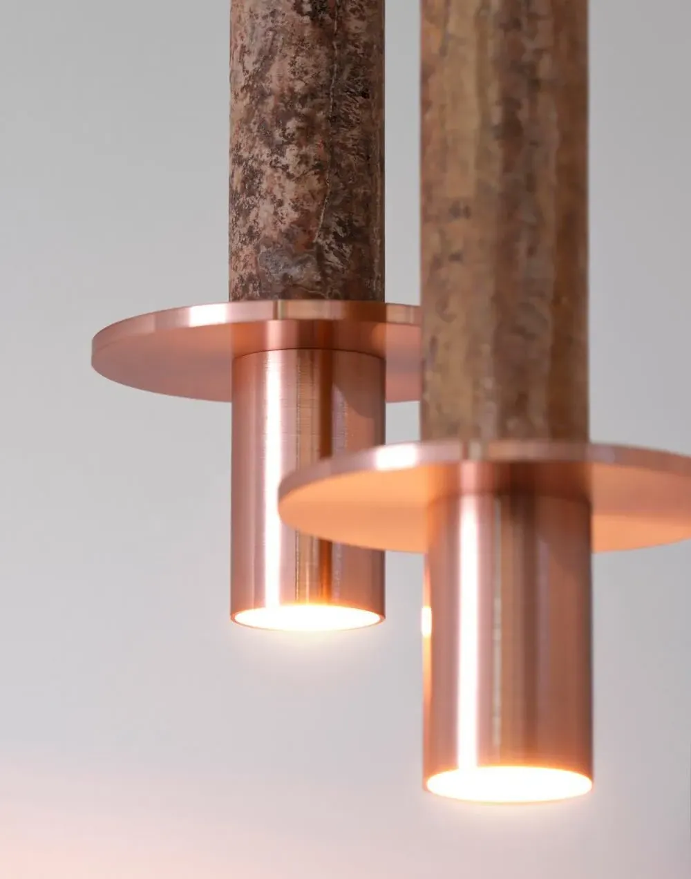 Cylindrical Pendant Light - Ochre