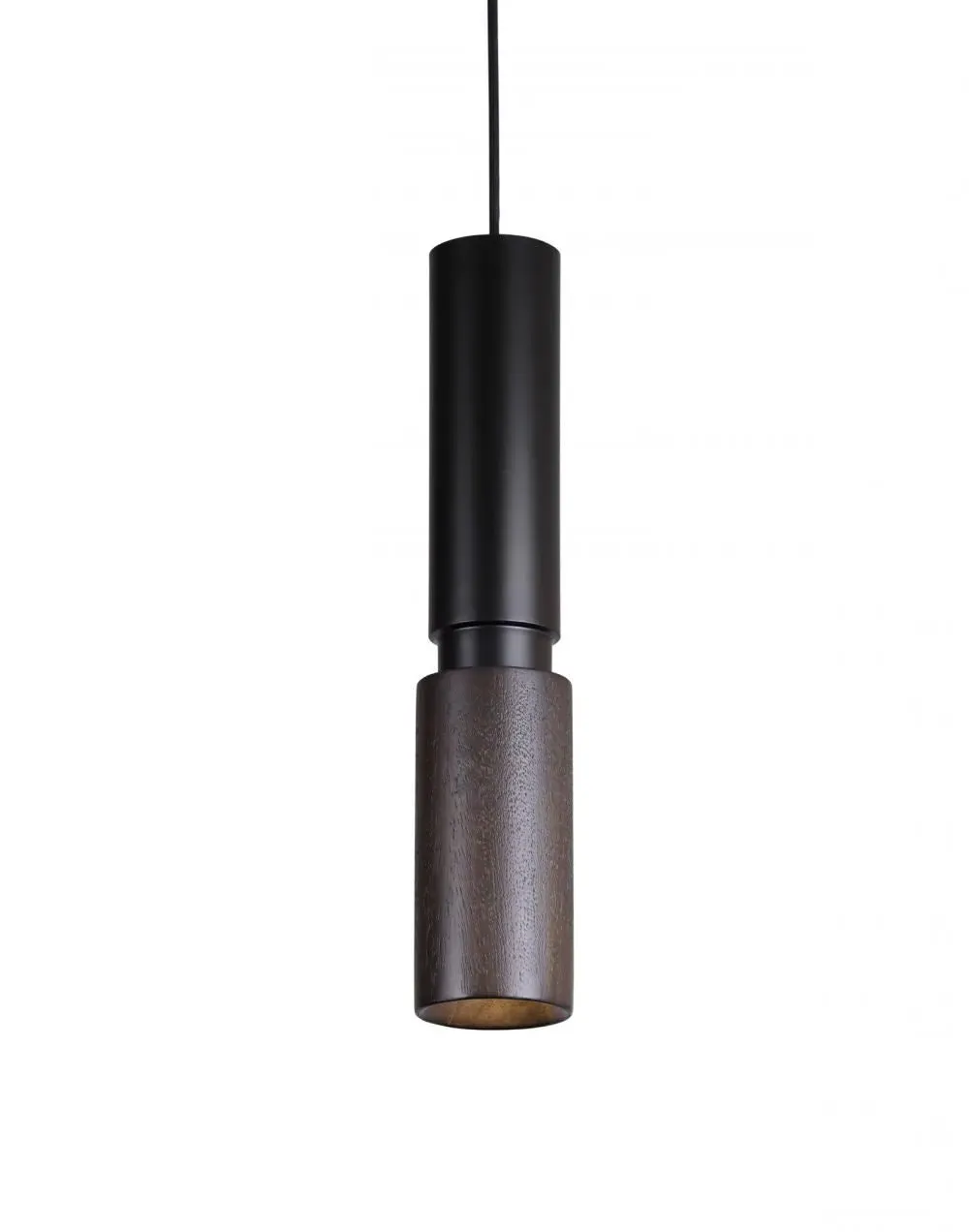 Pendant Light with Tubular Design - Black image