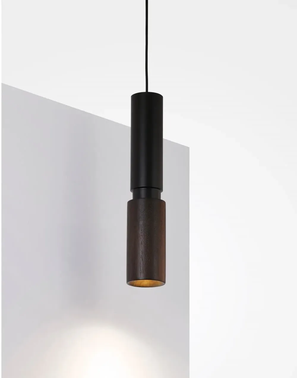Tubular Pendant Light - Brass