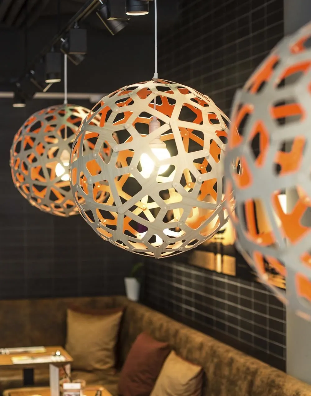 Coral Large Pendant Light - Natural, Bamboo