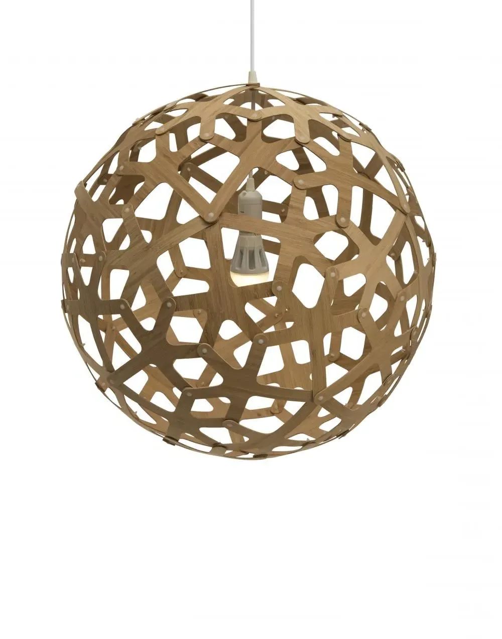 Coral Medium Pendant Light - Natural, Bamboo