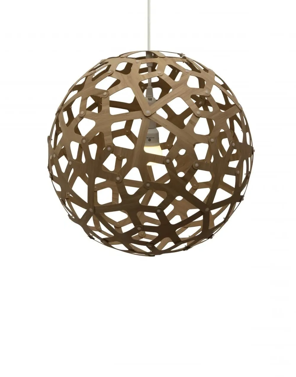 Coral Small Pendant Light - Natural, Bamboo image