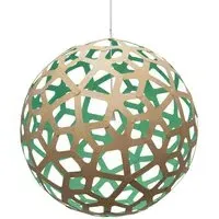 Extra Large Coral Pendant Light - Aqua, Bamboo