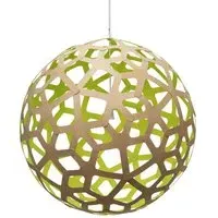 Extra Large Coral Pendant Light - Lime, Bamboo