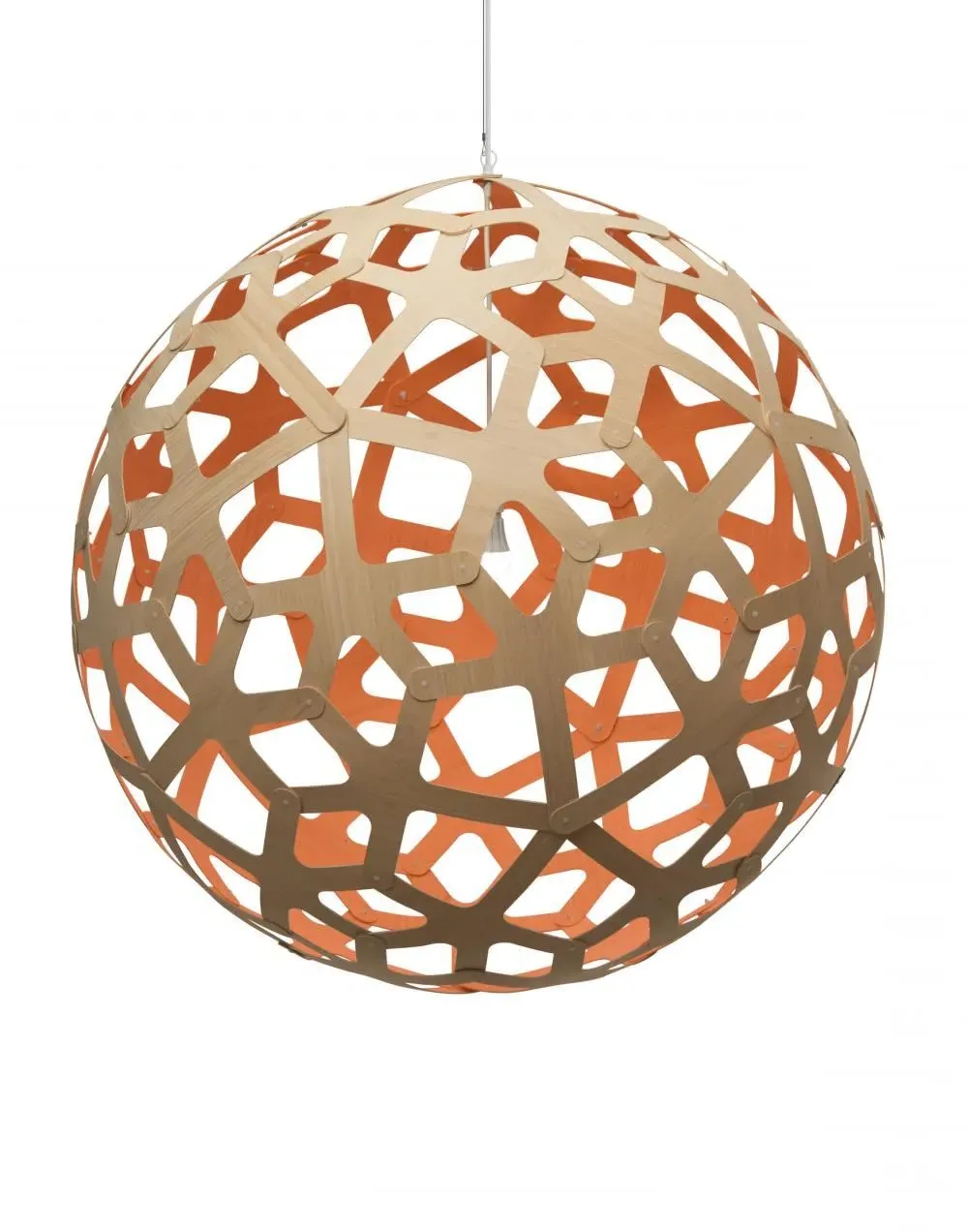 Extra Large Coral Pendant Light - Pink, Bamboo