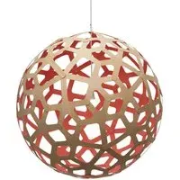 Extra Large Coral Pendant Light - Red, Bamboo