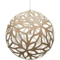 Extra Large Pendant Light - White, Bamboo