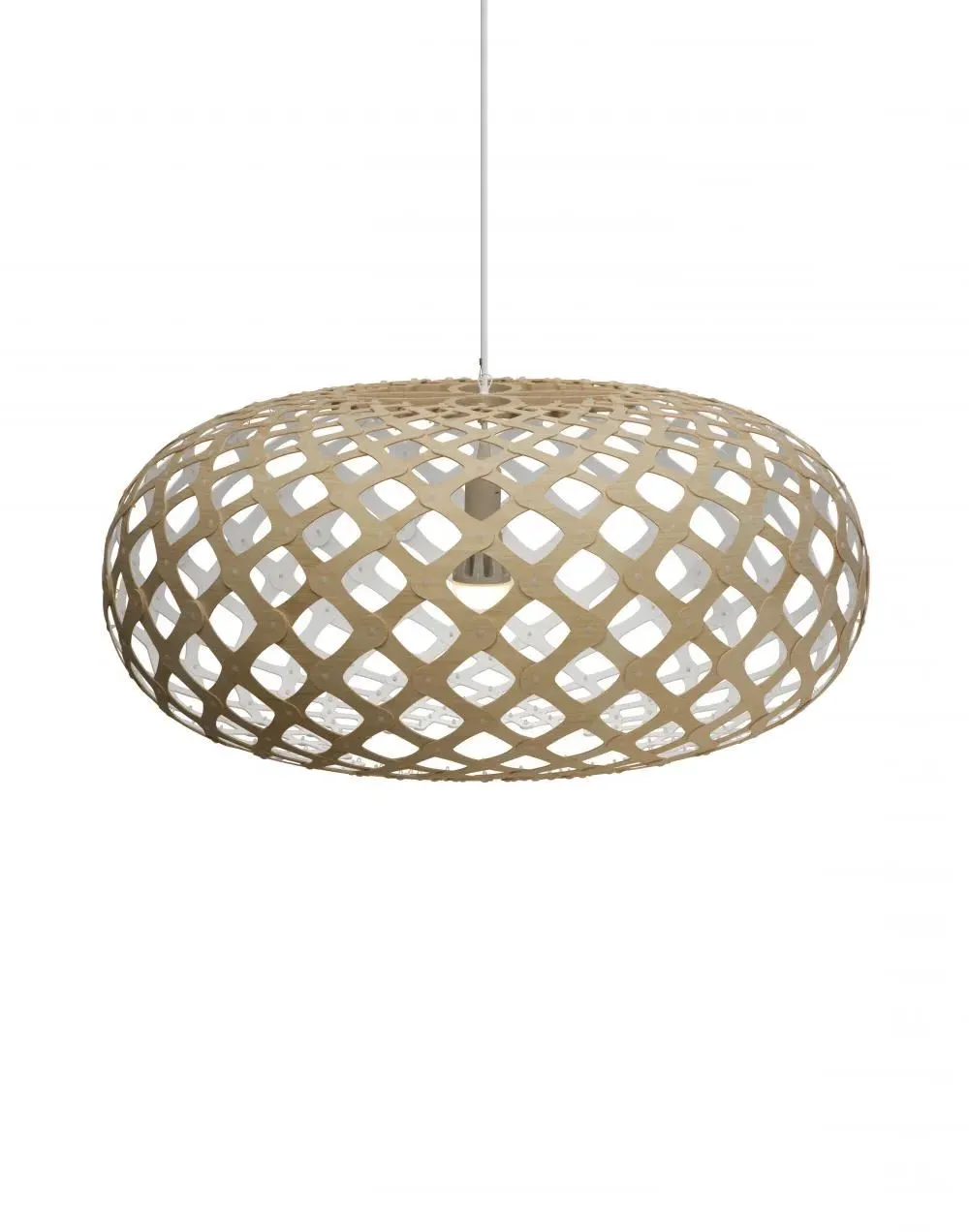 Extra Large Pendant Light - White, Bamboo